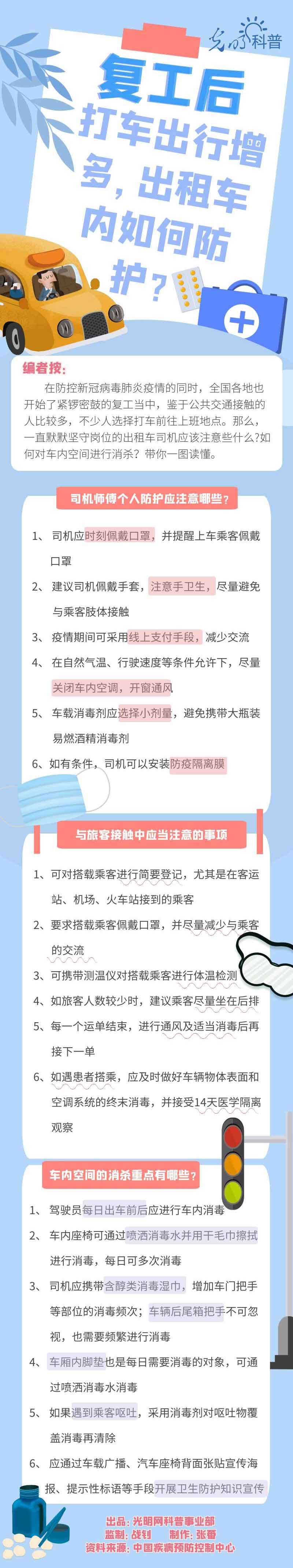 【防疫科普】復(fù)工后打車出行增多，出租車內(nèi)如何防護(hù)？