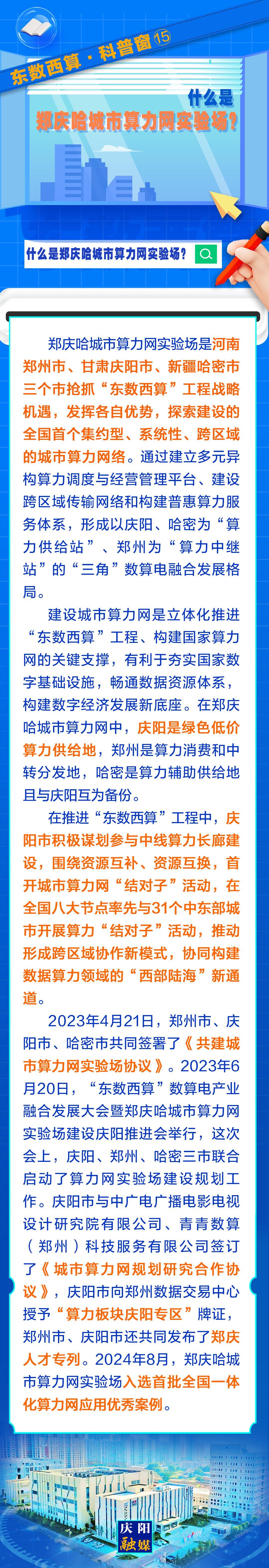 東數(shù)西算·科普窗⒂｜什么是鄭慶哈城市算力網(wǎng)實驗場？