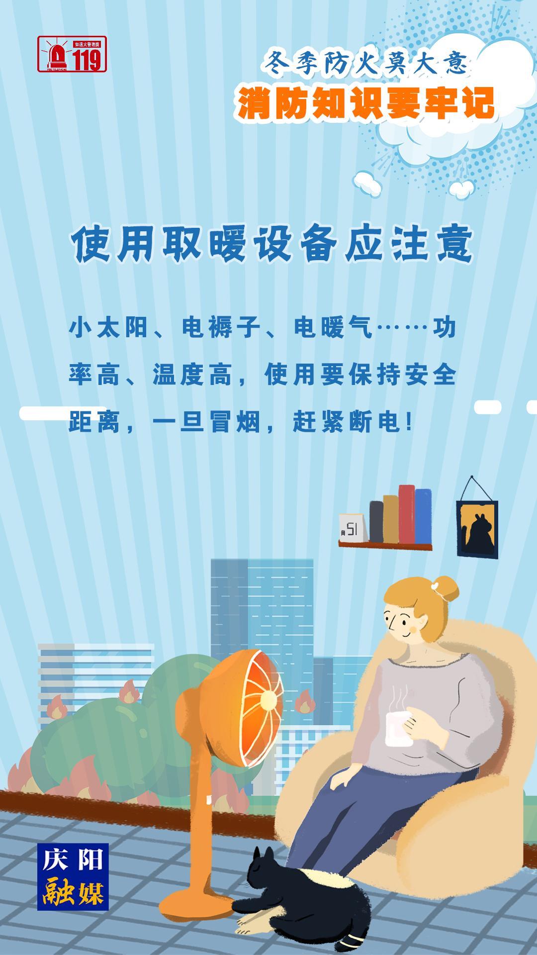 【微海報(bào)】冬季防火莫大意，使用取暖設(shè)備應(yīng)注意！