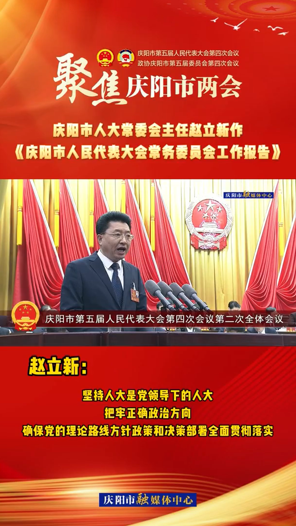 兩會(huì)V視(28)丨趙立新：堅(jiān)持人大是黨領(lǐng)導(dǎo)下的人大，把牢正確政治方向，確保黨的理論路線方針政策和決策部署全面貫徹落實(shí)