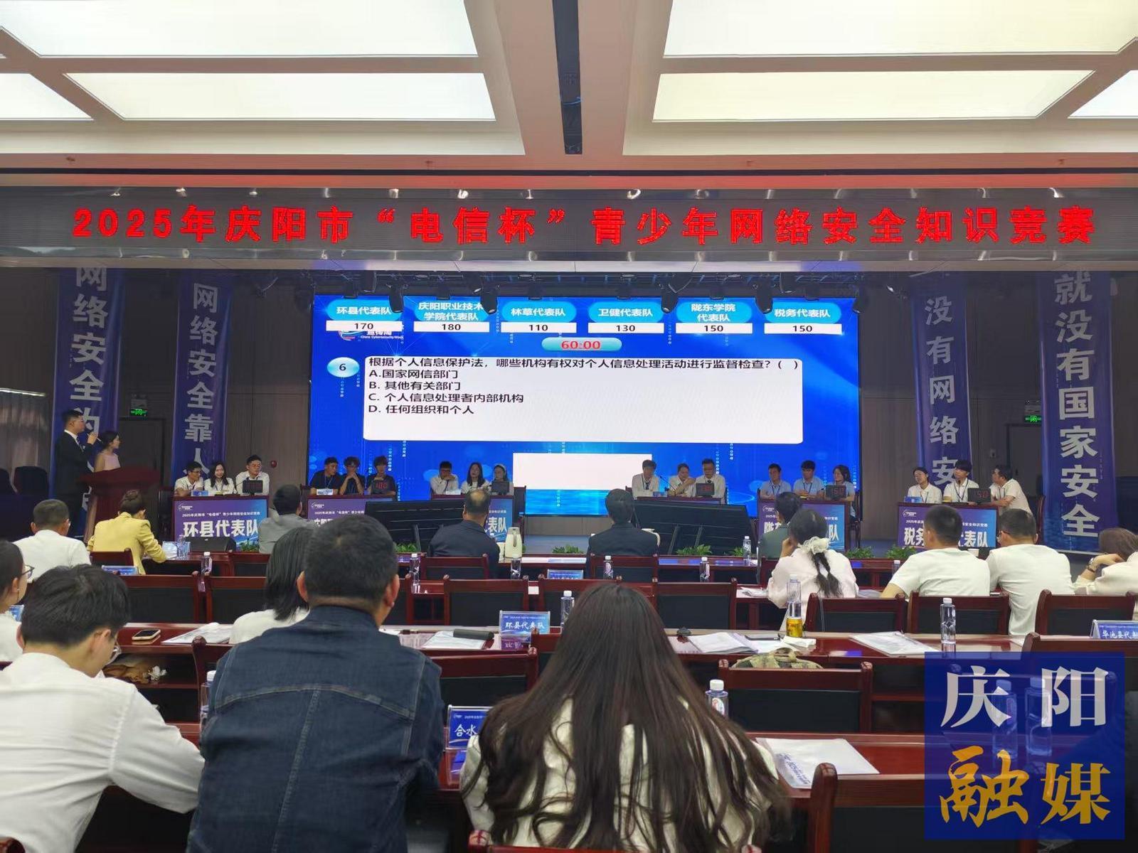 慶陽市舉辦“電信杯”青少年網(wǎng)絡(luò)安全知識競賽