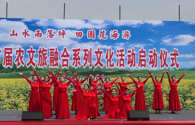 寧縣新莊鎮(zhèn)舉行首屆“山水雨落坪 田園花海游”系列文化活動(dòng)啟動(dòng)儀式